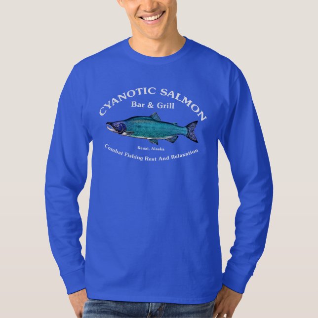 Cyanotic Salmon Bar & Grill T-Shirt (Front)