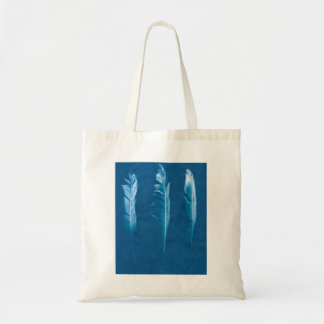 Cyanotype Feathers Tote Bag