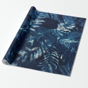 Cyanotype Wrapping Paper Mimosa/Fern