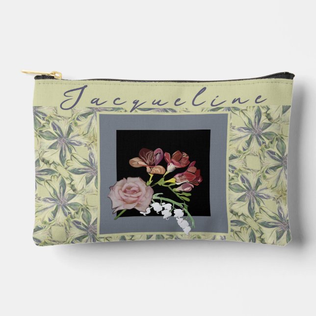 Cyanus Flower Print Cut Sew Bag (Front)