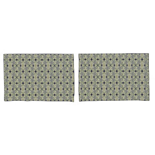 Cyanus Flower Repeat w Navy Pillowcase