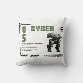 Cyber 05 Mech Robot Design Cushion