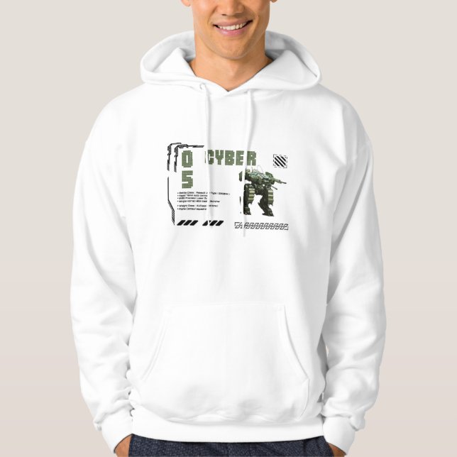 Cyber 05 Mech Robot Design  Hoodie (Front)