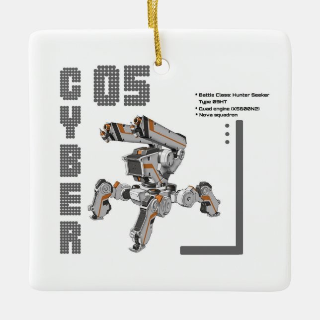 Cyber 05 Ornament (Front)
