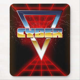 Cyber 1980s mouse mat