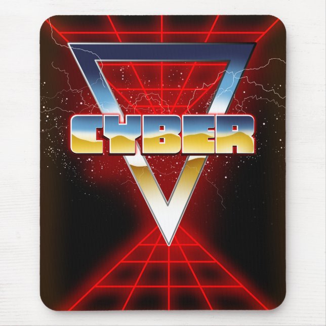 Cyber 1980s mouse mat (Front)
