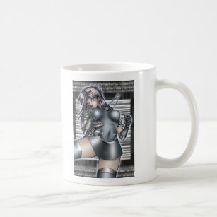 Cyber Anime Girl Coffee Mug