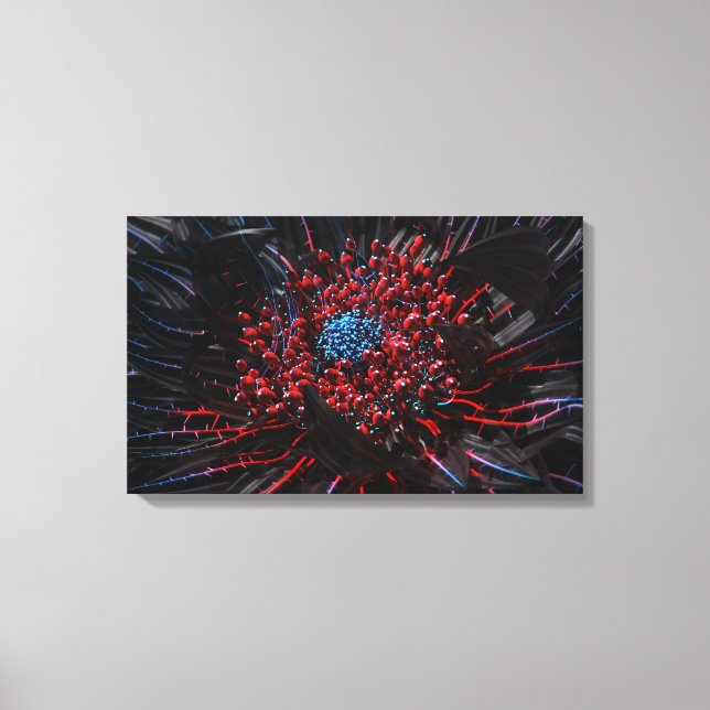 Cyber Blossom Canvas Print (Front)