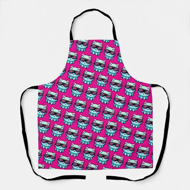 Cyber Cat Apron (Front)