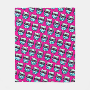 Cyber Cat Fleece Blanket