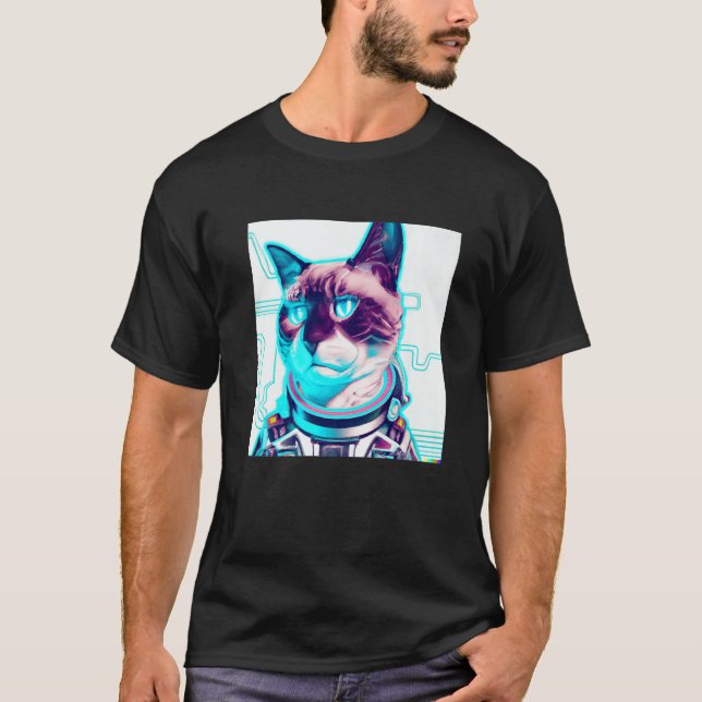 Cyber Cat T-Shirt (Front)