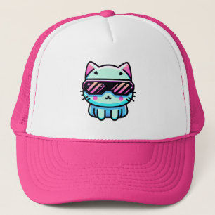 Cyber Cat Trucker Hat