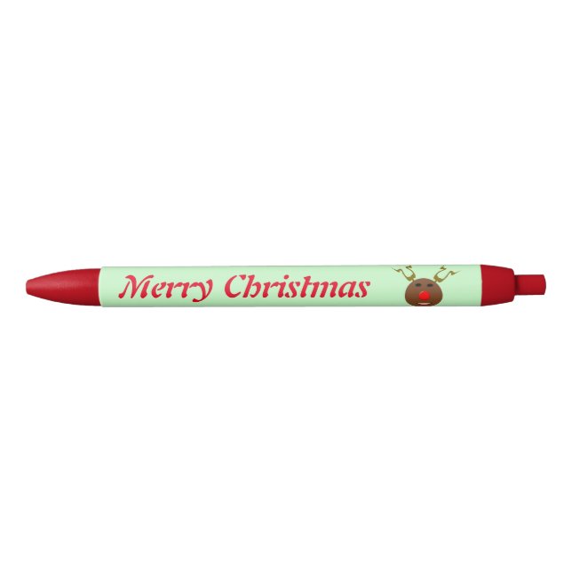 Cyber Christmas Reindeer Custom Pen (Front)