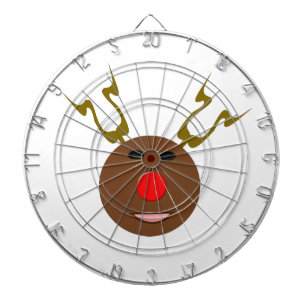Cyber Christmas Reindeer Dartboard