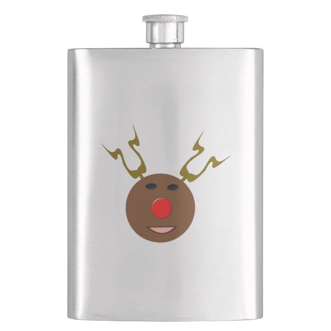 Cyber Christmas Reindeer Flasks (Front)