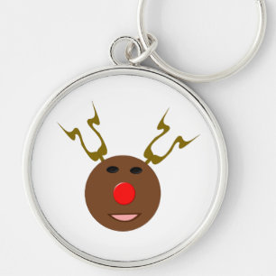 Cyber Christmas Reindeer Keychain
