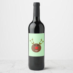 Cyber Christmas Reindeer Labels