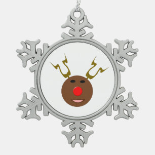 Cyber Christmas Reindeer Ornament