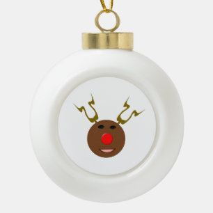 Cyber Christmas Reindeer Ornament