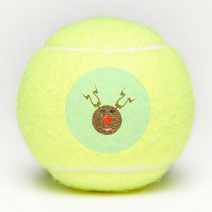 Cyber Christmas Reindeer Tennis Balls