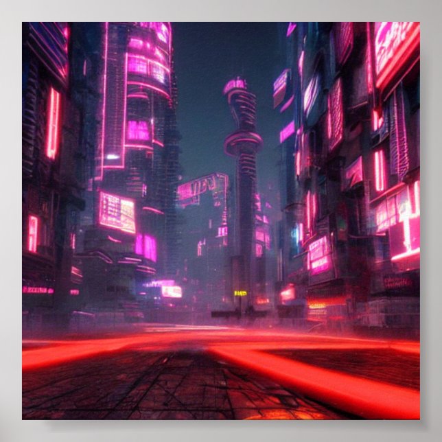 Cyber city  poster (Front)