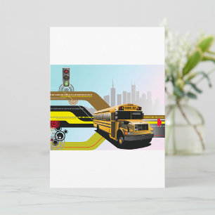 Cyber City School Bus Invitation