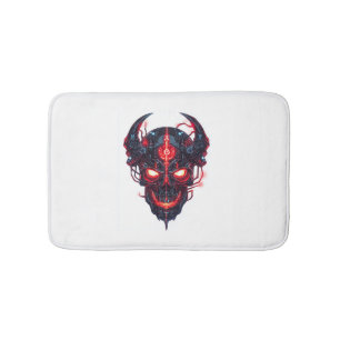 Cyber Demon Skull Lord Bath Mat