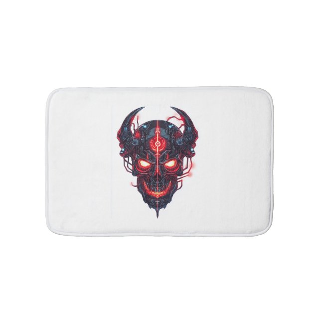 Cyber Demon Skull Lord Bath Mat (Front)