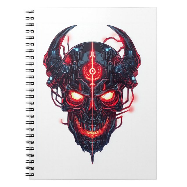Cyber Demon Skull Lord Notebook (Front)