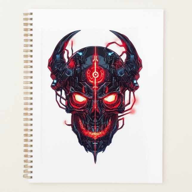 Cyber Demon Skull Lord Planner (Front)