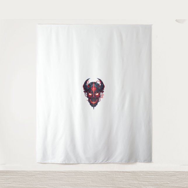 Cyber Demon Skull Lord Tapestry (Front)