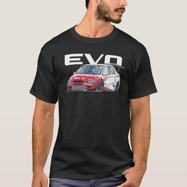 CYBER EVOS 9 WORLD TIMES ATTACK SUN AUTO TOMEI WTA T-Shirt (Front)
