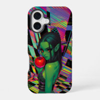 Cyber Fairytale Elf with Crimson Apple