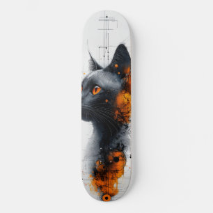 Cyber Feline Skateboard