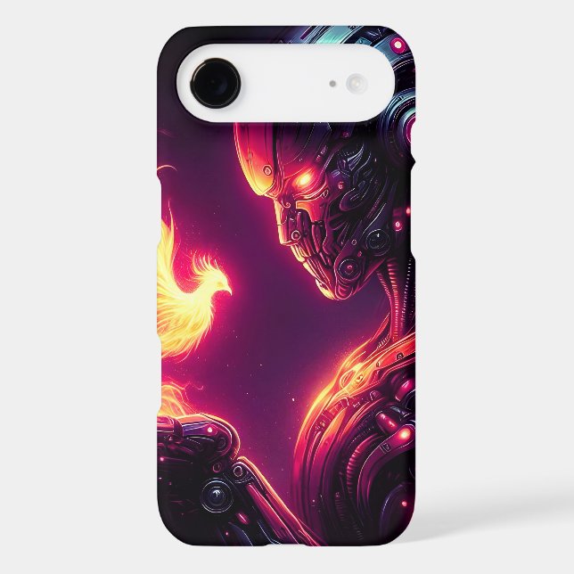 Cyber Futuristic Robot Phoenix Fire Spirit (Back)