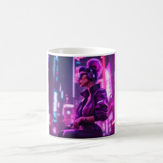 Cyber Girl Coffee Mug (Center)