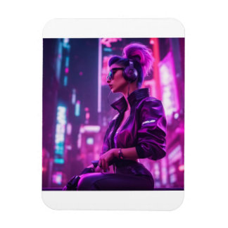 Cyber Girl Magnet
