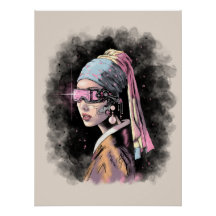 Cyber-Girl with a Pearl Earring
