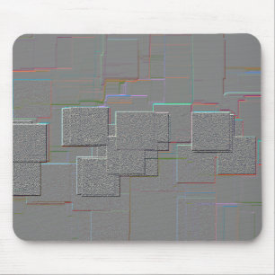 "Cyber Gothic" Geometric Art Mouse Mat
