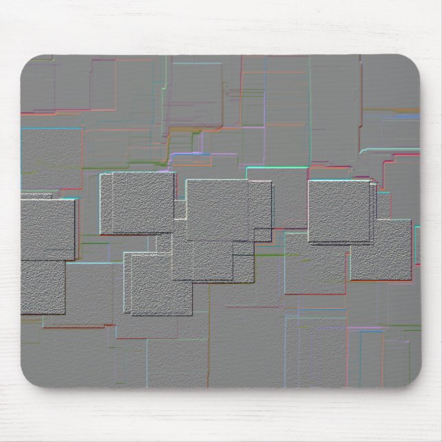 "Cyber Gothic" Geometric Art Mouse Mat (Front)