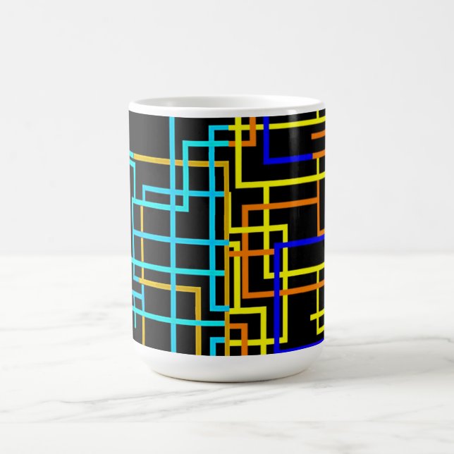 Cyber Grid Coffee Mug (Center)
