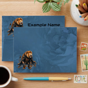 Cyber Lion of the Wastelands Envelope