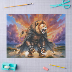 Cyber Lion of the Wastelands  Tissue Paper