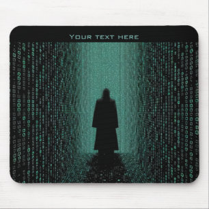 Cyber Matrix Corridor – Digital Realm Mouse Mat