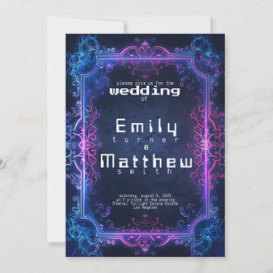 Cyber-Mediaeval Fusion Wedding Invitation