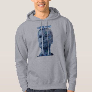 Cyber Mind Android- Futuristic Cyberpunk Tech Hoodie