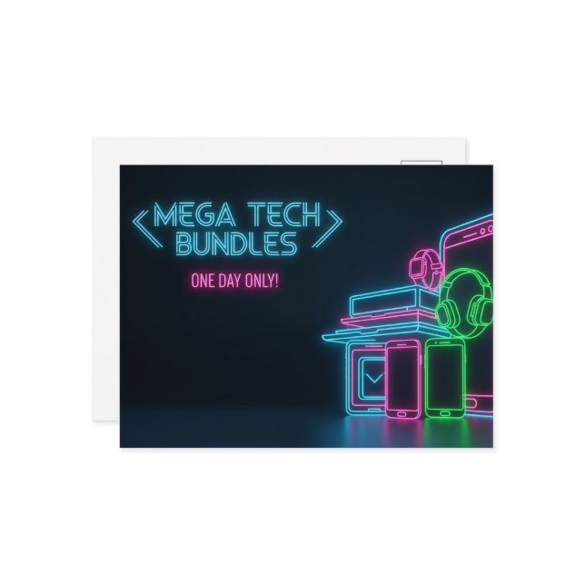 Cyber Monday  Postcard (Front/Back In Situ)