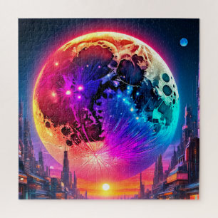 Cyber Moon Jigsaw Puzzle