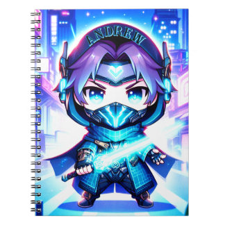 Cyber Ninja Chronicles – Futuristic Anime Notebook