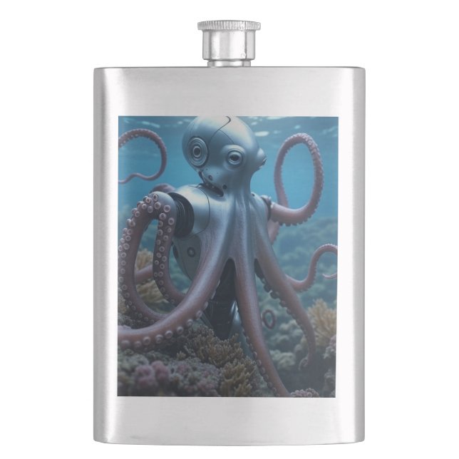 Cyber Octopus stainless steel flask (Front)